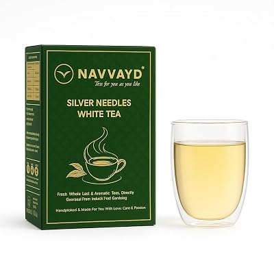 Navvayd Silver Needles White Tea (100 Gm, 50 Cups), From Darjeeling - Loose Leaf