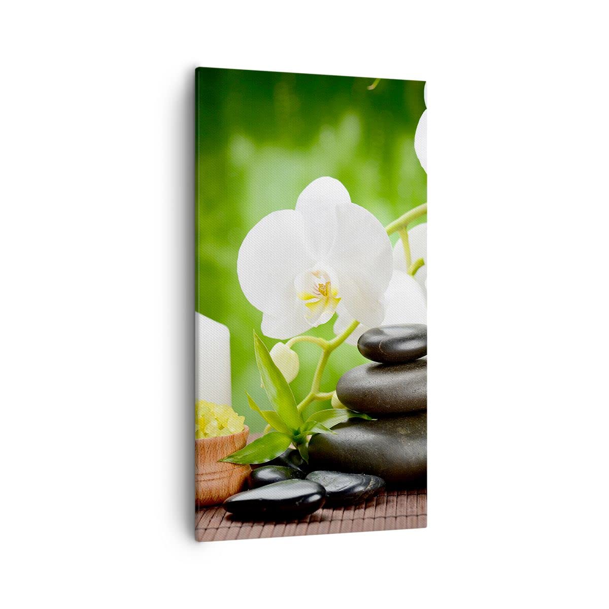 Lienzos decorativos 55x100cm Cuadro Sobre Lienzo Moderno Vertical Flor aromaterapia spa Grande Dormitorio Cocina Cuadros Pared Imágenes Cuadros Decoracion Salon Wall Art Prints Decor PA55x100-2718