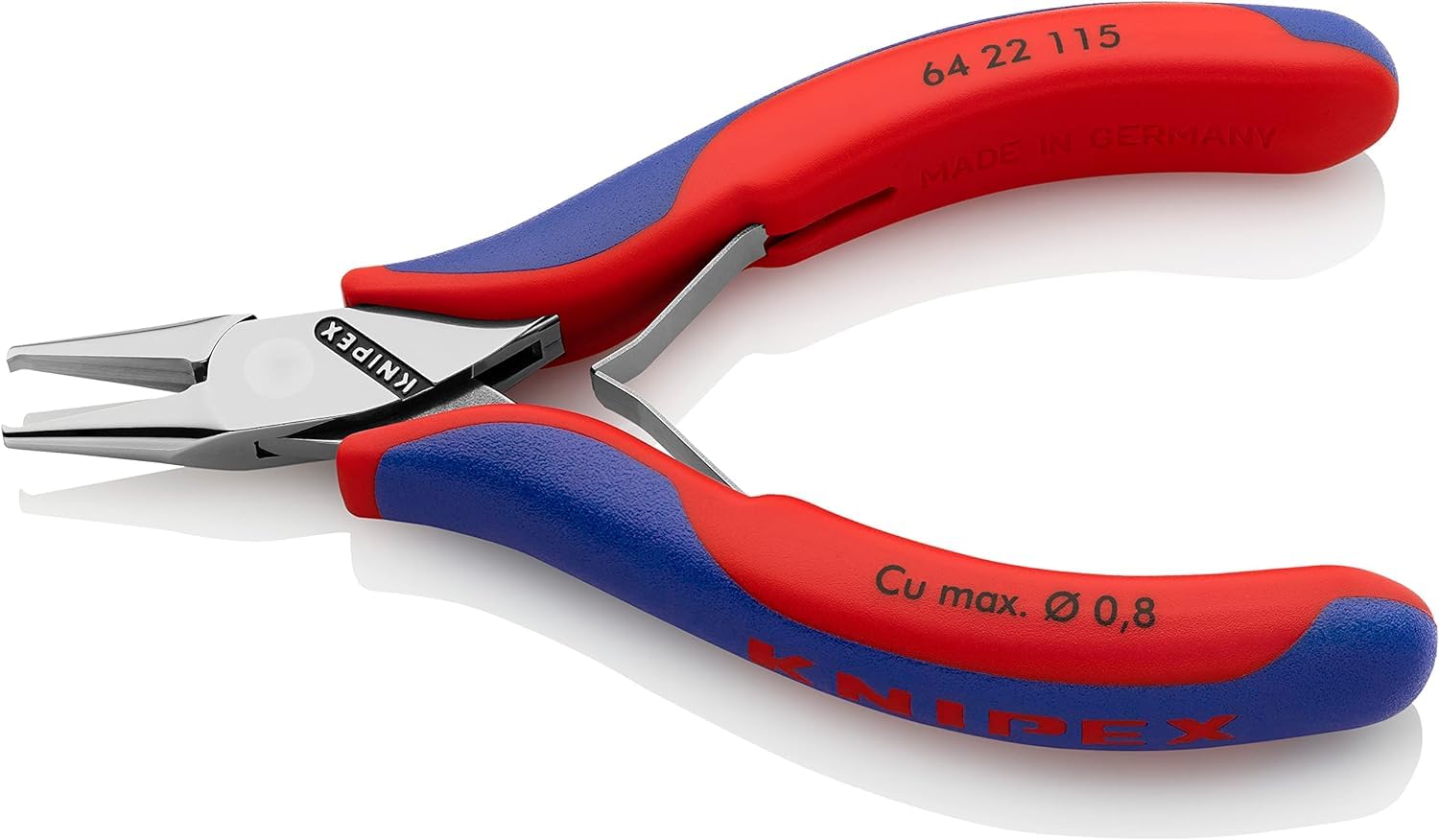 Knipex Pince coupante de devant pour l'électronique avec poignées multimatières 115 mm, 64 22 115