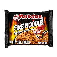 Vista 19 de Maruchan Ramen Fideos instantáneos sabor a carne de res, comidas listas para comer, 3 oz, 24