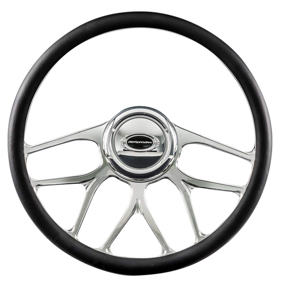 Amazon | ハンドル BLVD 直径15.5インチ 8スポーク アルミニウム 光沢