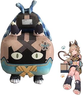 Genshin Impact Plush Kirara Cat Box Anime Stuffed Plushie Doll Toys for Genshin Impact Fans Birthday Gifts