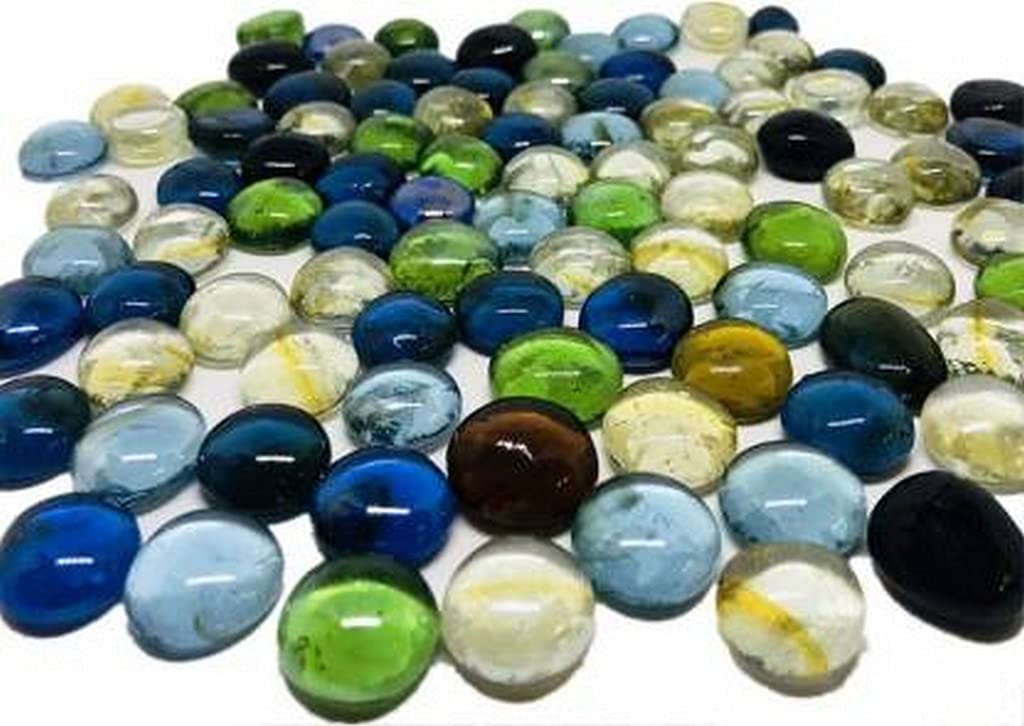OhhSome 500GM Colour Glass Stones Decorative Aquarium and Vase Fillers Pebbles for Garden & Home Décor (B09HQJQTCM) Amazon Price History, Amazon Price Tracker
