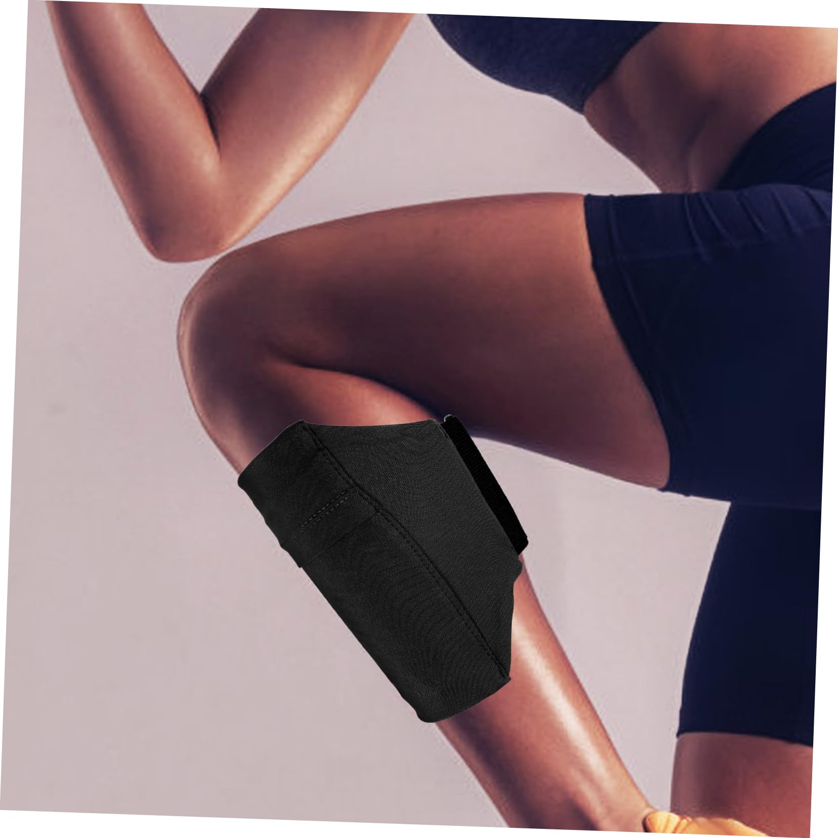UPKOCH 3 Series Bolsa De para Teléfono Celular Móvil Cinturón De Correr para Teléfono Gimnasia Bolsa Telefónica Bolsas De Bolsa para Correr Banda Elástica Negro 2 Piezas X 3