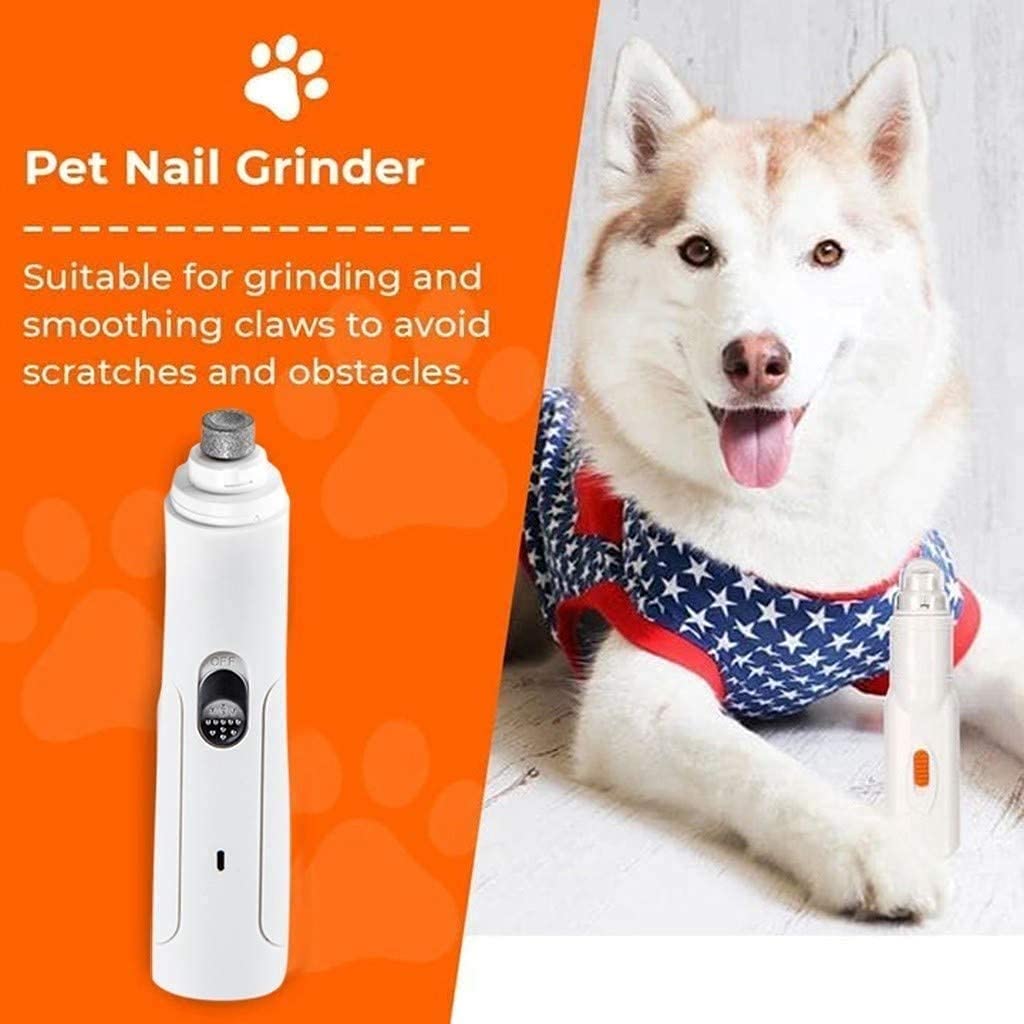 Molinillo de Clavo para Perros Profesional Pet Pet Pet Trimmer para Gatos, Perros Grandes, medianos y pequeños - alisado de Pata indolora, Aseo, Herramienta de Recorte □ Recargable, bajo Ruido