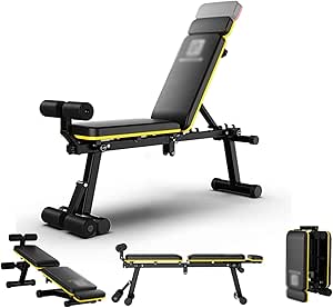 Panca Pesi Pieghevole Regolabile - Multifunzionale Per Allenamento Inclinato, Piatto E Declinato, Casa E Palestra - Foto 3