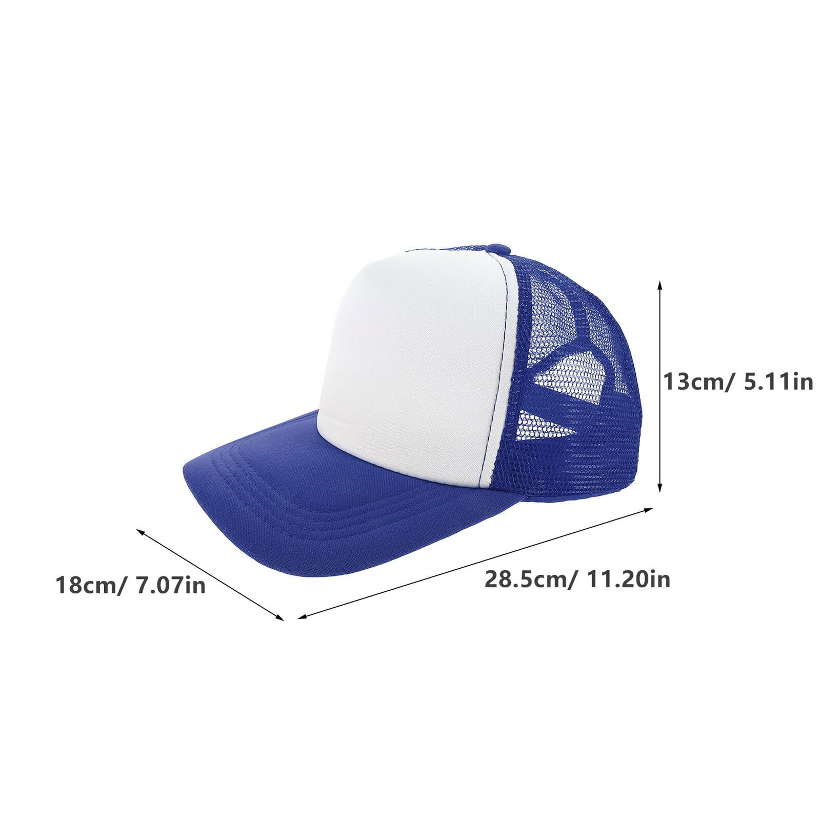 IMIKEYA 6 Pezzi Cappellino In Maglia Traspirante per Sublimazione Cappello Camioner In Poliestere Regolabile per Estate Berretto Da Baseball Vuoto per DIY Viaggi E Uso Casual