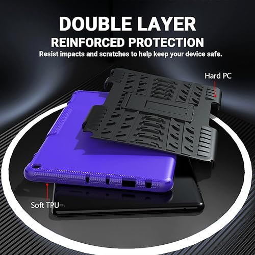 Miniatura 6 de ROISKIN Funda con función atril de doble capa resistente a prueba de golpes para niños 2021 Release Tablet 10 y 10 Plus funda de 11 generación sin