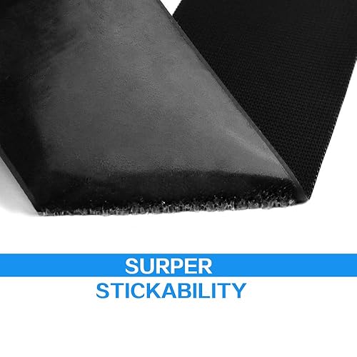 Miniatura 5 de SOON GO Tiras autoadhesivas de gancho y lazo de cinta de 1 pulgada x 5 yardas resistentes de fuerza industrial para uso en interiores y exteriores,