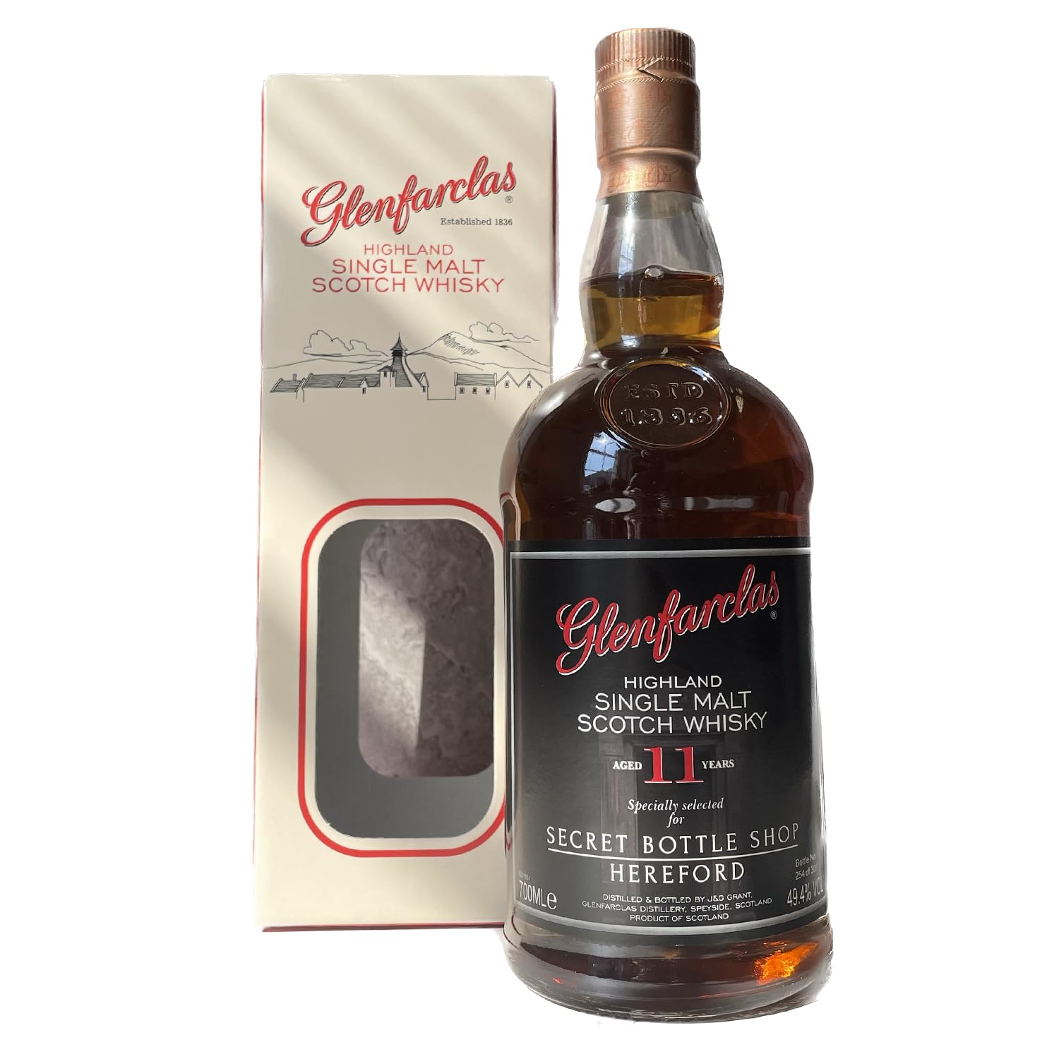 Glenfarclas 11 Year Old Whisky 70cl 49.4% ABV | Secret Bottle Shop Exclusive | Only 300 Numbered Bottles