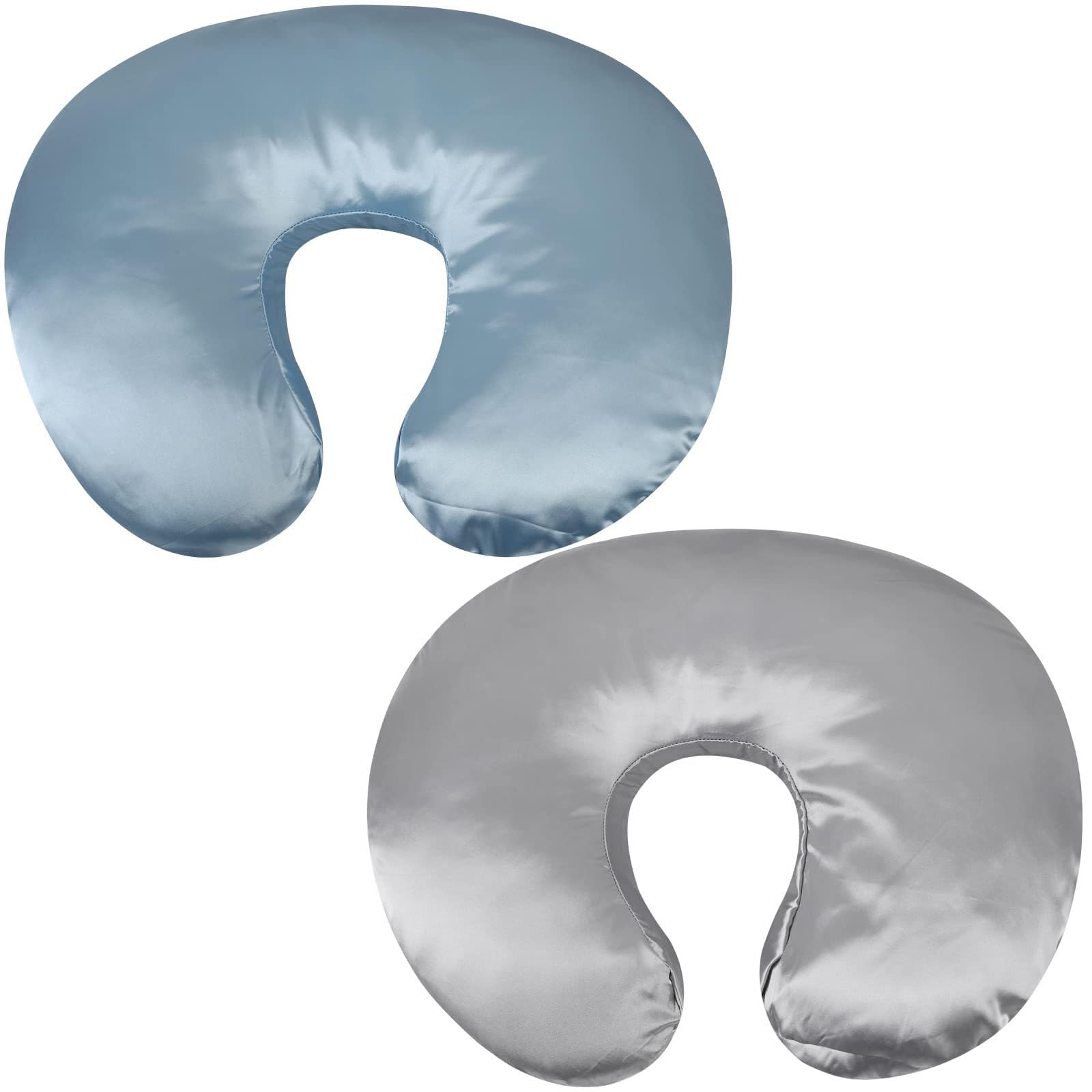 DGFJY Infant Nursing Pillow Cover Breastfeeding Pillow Slipcover Baby Nursing Pillow Slipcover Smooth Cuddle Pillowcase Baby Pillow Case Cover, Blue