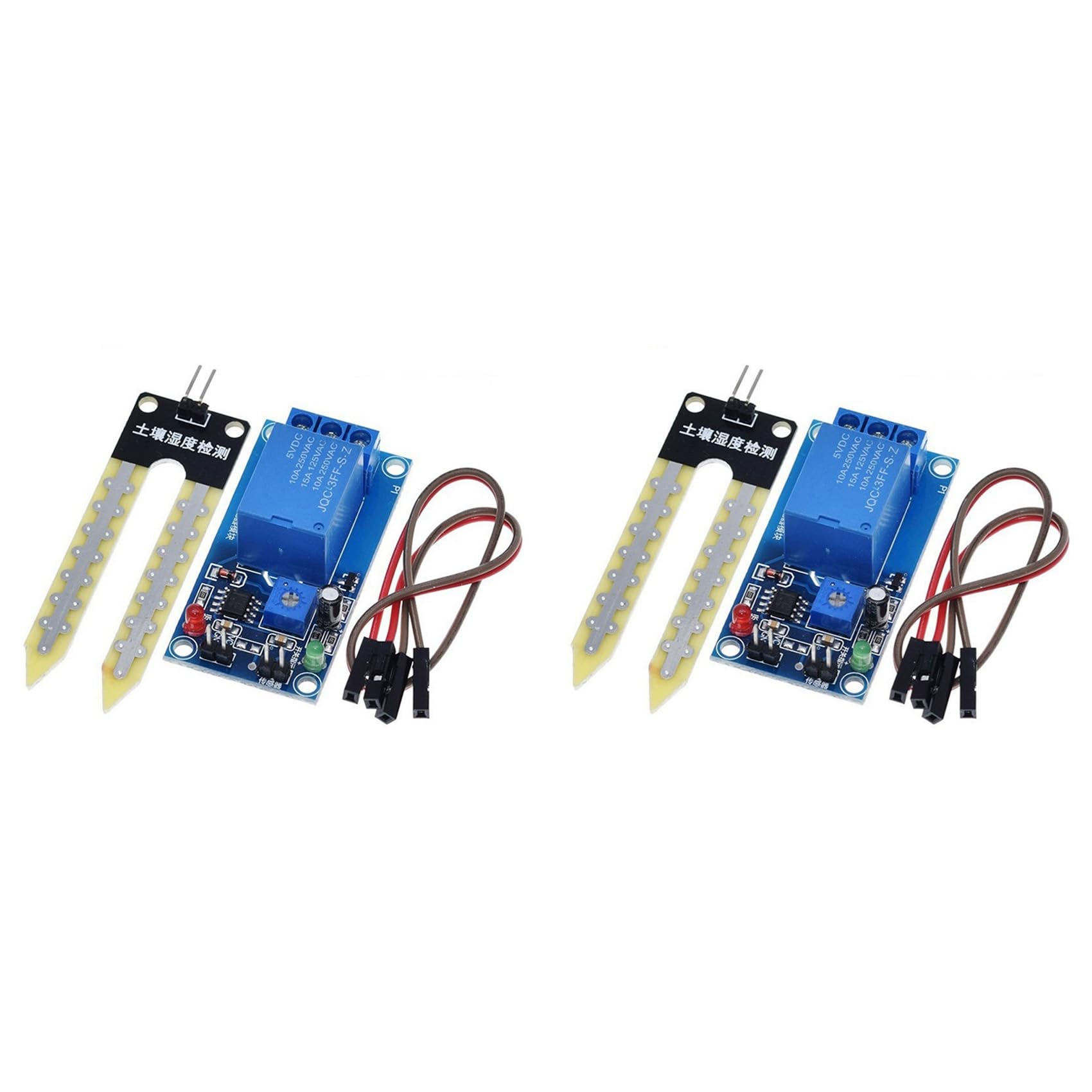 Jnchdghwa As Shown 2X Dc 5V Soil Moisture Sensor Relay Control Module Automatic Watering Of The Humidity Starting Switch