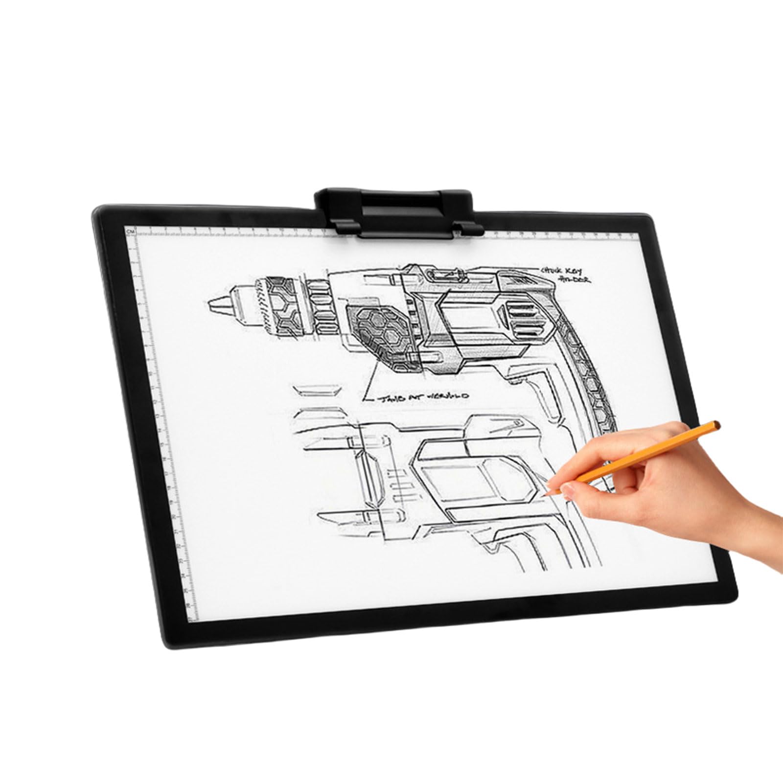 Table Lumineuse À Led À Rechargeable, Tablette de Dessin À Led A3 avec Base Et Clip Cachés, Ultra-mince A4 Plaque Lumineuse pour Peinture Diamant, Traçage, Dessin, Croquis, Etc