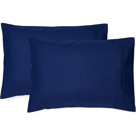 Travel Pillow Cases 14x20 Set Of 2 - 500 Thread Count Egyptian Cotton Envelope Style Pillow Covers