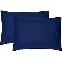 EXQ Home Toddler Pillowcases 13x18 Travel Pillow Case Set of 2, Small Pillow Case Fits Baby Pillow Sized 12x16, 13x18, Kids Pillowcases 2 Pack Machine Washable with Envelope Closure(Navy)