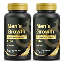 2 Pack Mens Growth Supplement Pills for Daily Wellness 120 Capsules