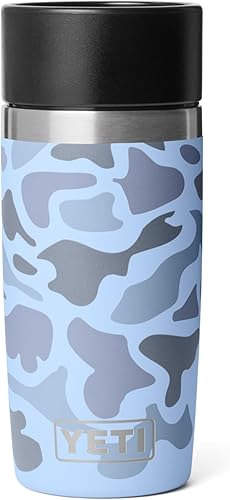 Miniatura 9 de YETI Rambler - Botella de viaje de 12 onzas, acero inoxidable, con aislamiento al vacío y tapa impermeable para viajeros, Verde Bosque Negro verde