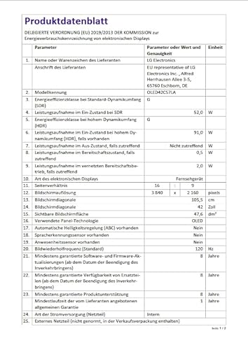 LG OLED42C57 OLED evo Smart TV, 42 Zoll / 106 cm Flachbildschirm, 4K UHD Auflösung, KI-Technologie, 2025 Modell