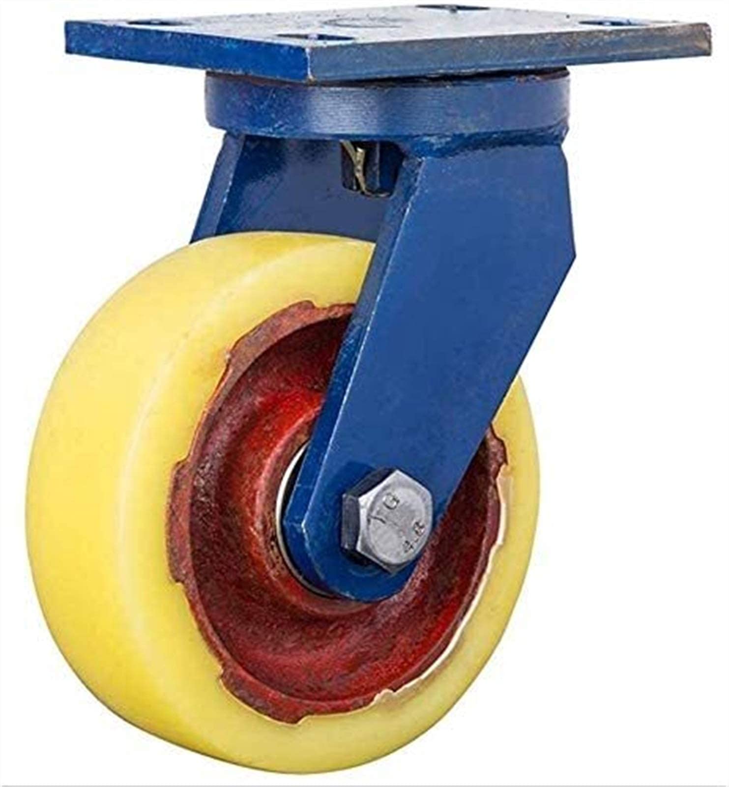 Roulettes pivotantes anti blocage en nylon de 4 pouces pour déplacer un chariot industriel 500kg