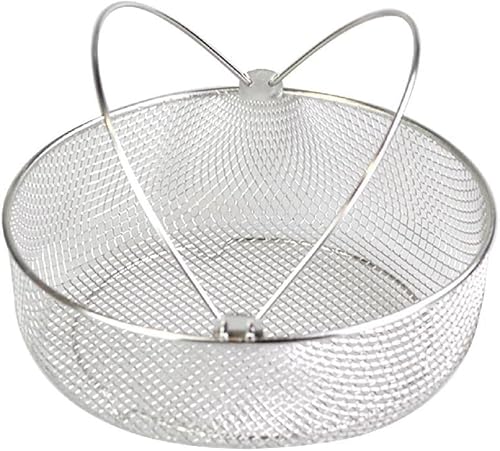 Cesta de repuesto para freidora de aire, cesta de malla de acero inoxidable de 8.25 pulgadas para freidora de aire con asa, accesorio para freidora
