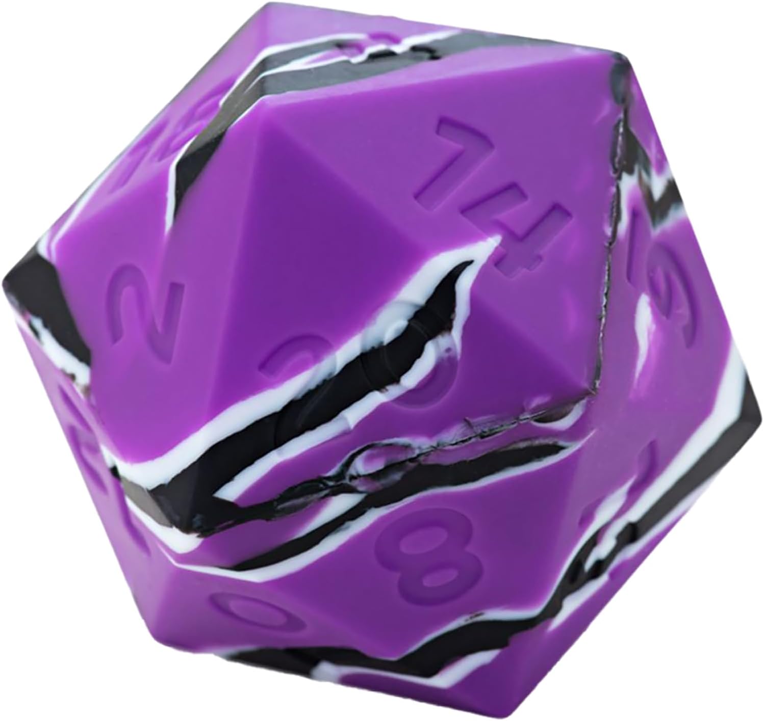 Gate Keeper Games & Dice: Random Encounter - Counter Attack -Military-Nature-Terrain Green Swirl, 58mm Silicone D20 Dice, Role Playing Games Accessory
