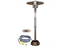 Natural Gas Patio Heater with Adjustable Height - Certified by cETL