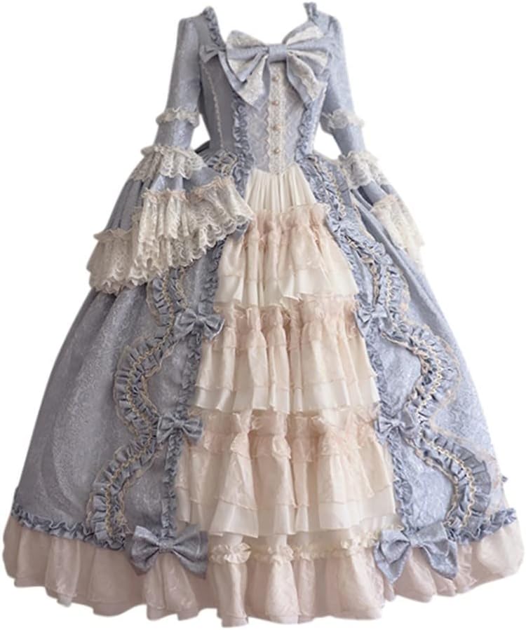 Women's Victorian Gown French Lolita Dress Princess Costume Renaissance Dress Flare Sleeve Court Cosplay