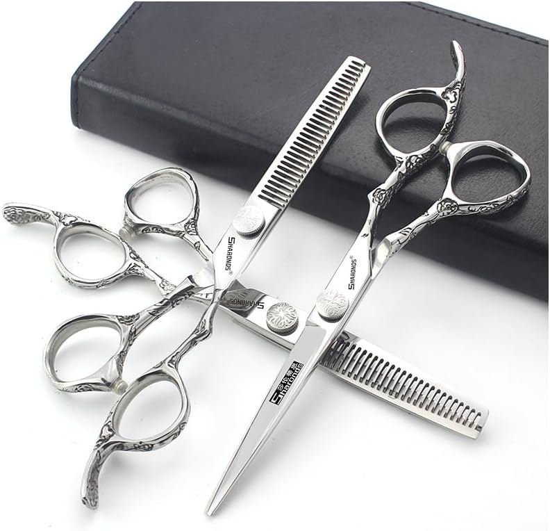 SHARONDS Hair Trimmer 6/7/8 Inch Professional Hair Trimmer for Haircut Sets (6 Inch - 3 Pieces)