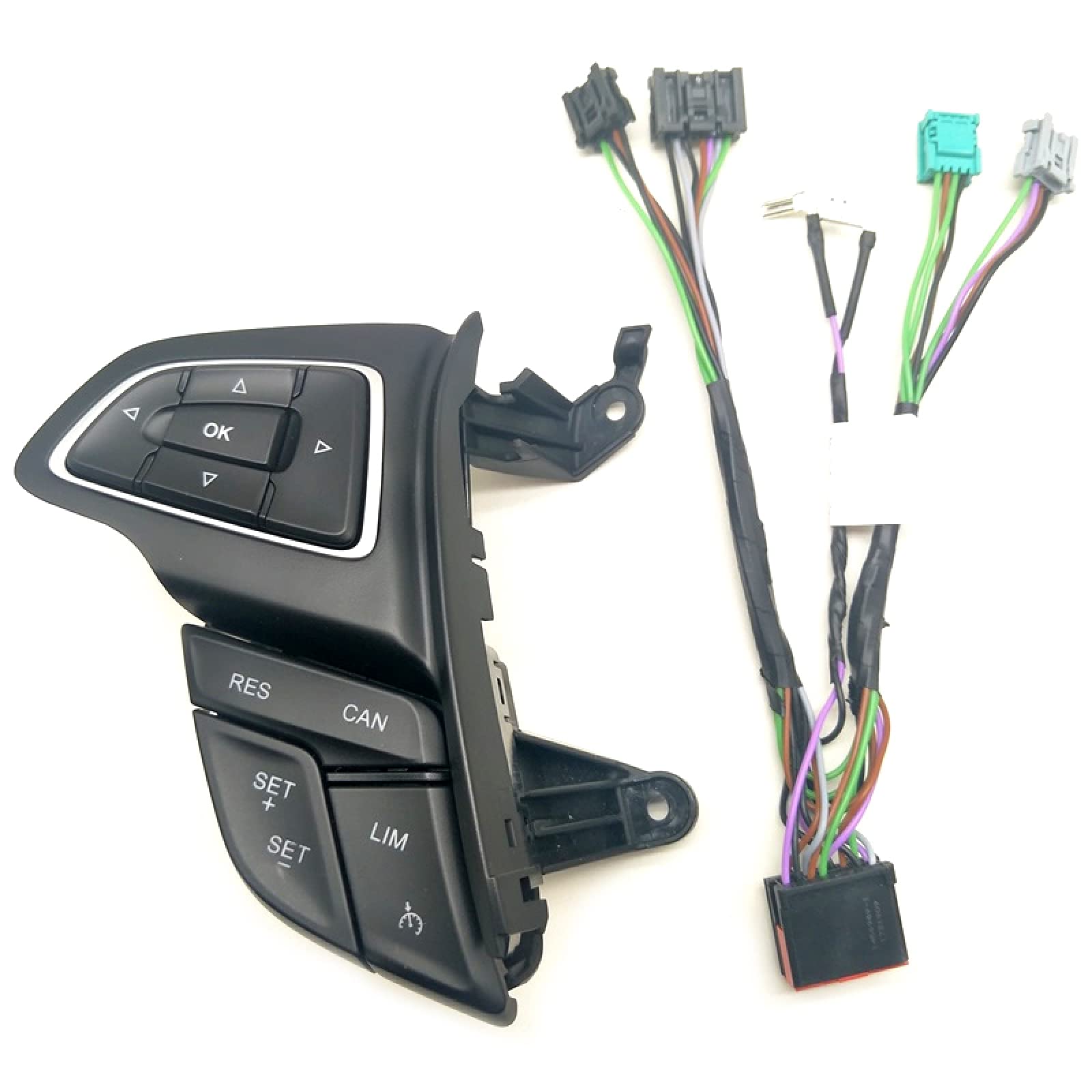 Für Ford Focus Mk3 2015-2017 Kuga 2017, Tempomat-Schalter Multifunktions-Lenkrad-Taste Bluetooth-Audio-Taste