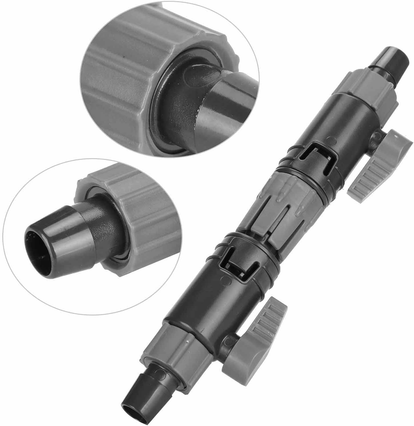 Yctze Aquarium Water Regulating Valve, Aquarium Hose, Double Tap Quick Connector, Aquarium Pipe Connector, Aquarium Filter Connector, Aquarium Plastic Connector