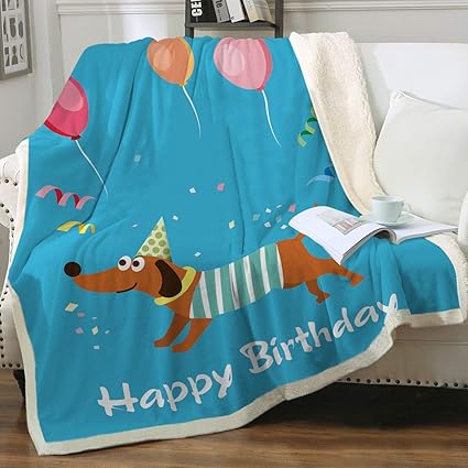 dachshund fleece blanket