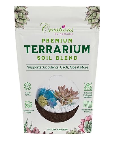 Terrarium Soil Blend - Well Draining Potting Soil for Live