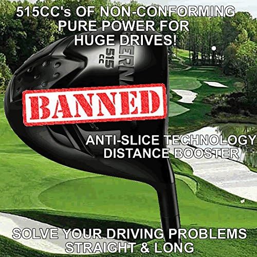 Illegal Oversize Power Play Juggernaut Titanium Offset Draw Non-Conforming Custom Golf Driver