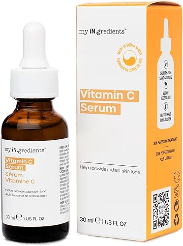 Masque Bar my iN.gredients - Suero facial con 12 % de vitamina C, desvanece las manchas de la edad, refinación de poros, reparación de arrugas, disponible en Yaxa Venezuela