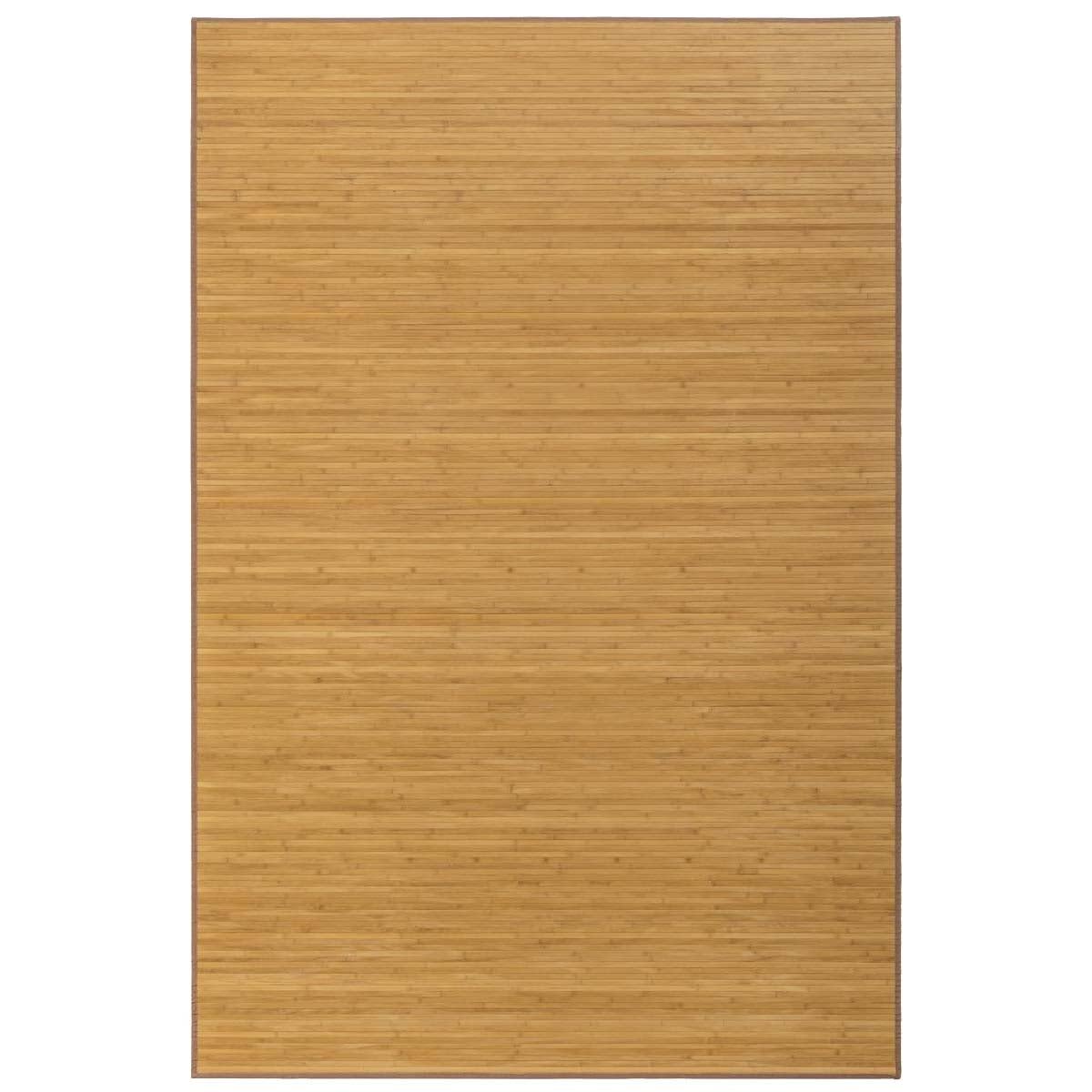 Lolahome Alfombra De Salón O Comedor Oriental Marrón De Bambú De 200 X 300 Cm Sol Naciente, 200X300 | Resistente a humedad y manchas. Protege el suelo de tu salón, cocina o dormitorio aportando un toque cálido y muy natural