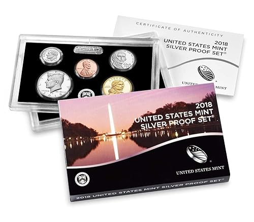 Miniatura 7 de 2018 S US Silver Proof Set Hermoso Cameo Final Prueba