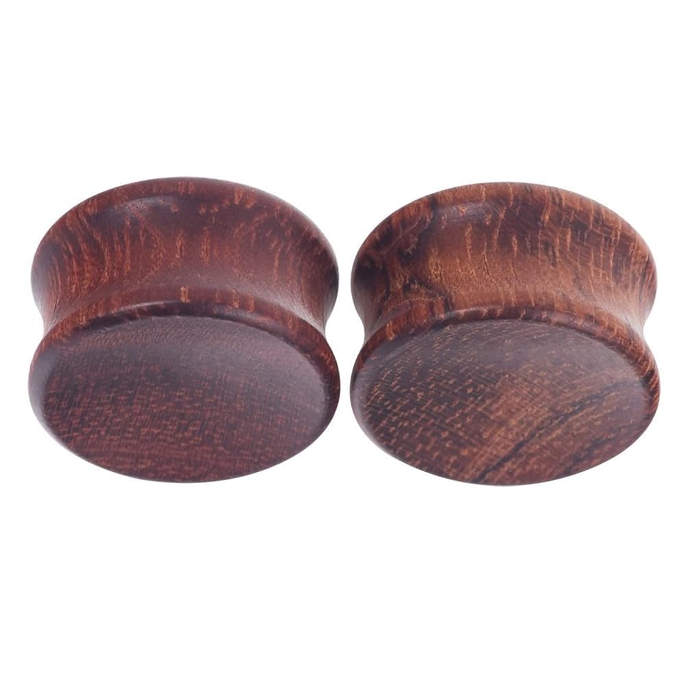 Tunnel Orecchio In Legno 16mm - Dilatatore Per Piercing, 2 Pezzi, Leggero E Comodo