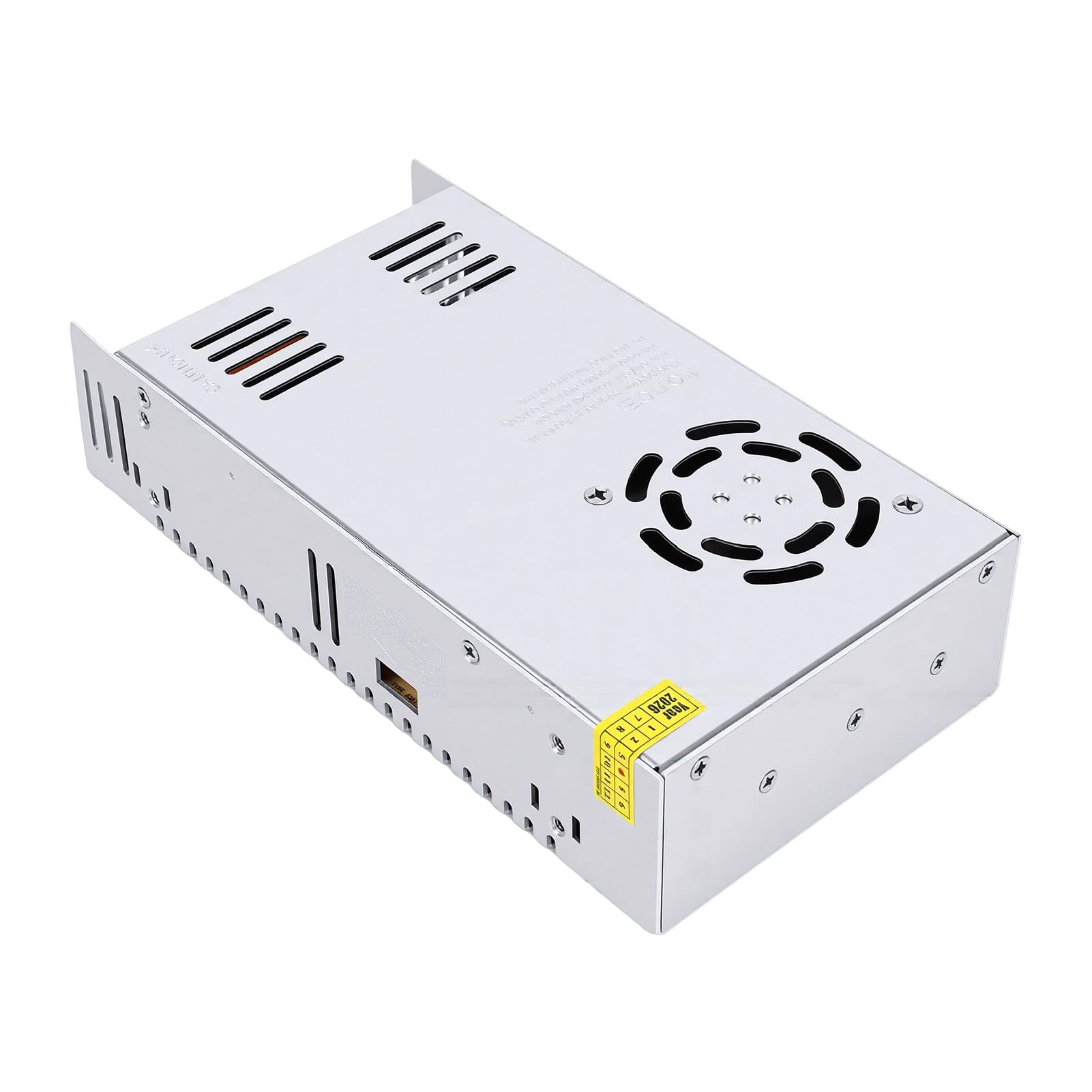 ViaGasaFamido 5V 60A Zasilacz Impulsowy 110V 220V AC do DC 300W | Adapter do Taśmy LED CCTV, Wyjście DC, Wiele zabezpieczeń, Aluminiowa Obudowa do Odprowadzania Ciepła, 24-godzinna Praca