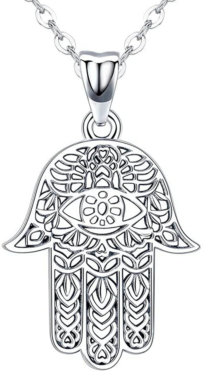 Hamsa Hand Necklace,925 Sterling Silver Pendant Italy Ubuy