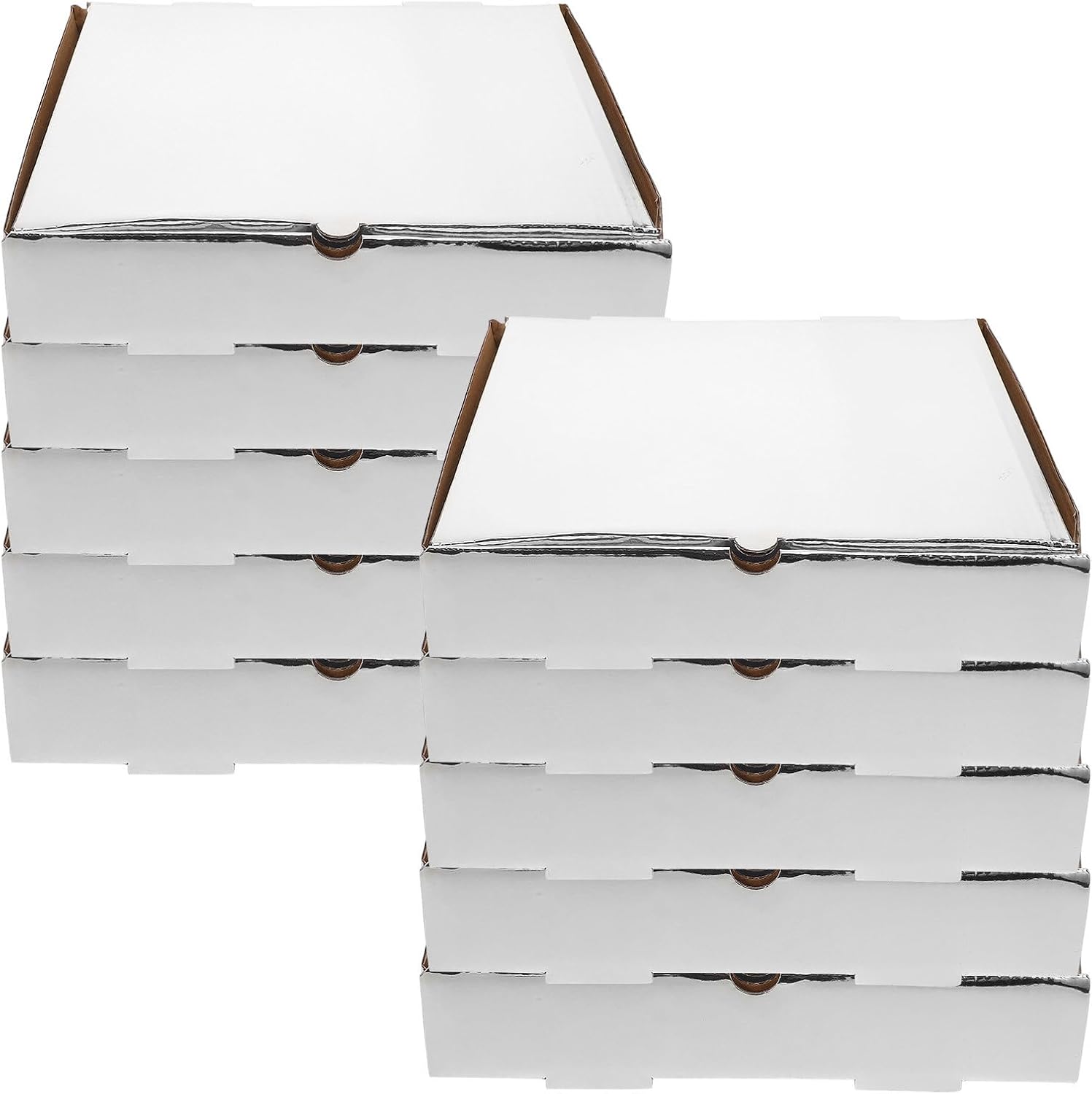 ARTIBETTER 10pcs 9-inch Kraft Take out Pizza Containers Thickened Food-grade Paper Pizza Boxes for Restaurant and Party Packaging