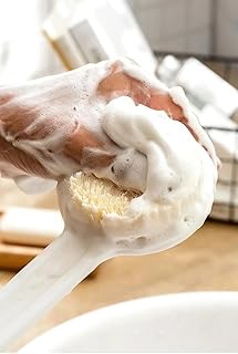 فرشاة شعر ناعمة قابلة للفصل، مجموعة فرشاة استحمام للجسم ذات مقبض طويل, متوفر حصريا فى ⚜️ واندا ستور (ازرق)