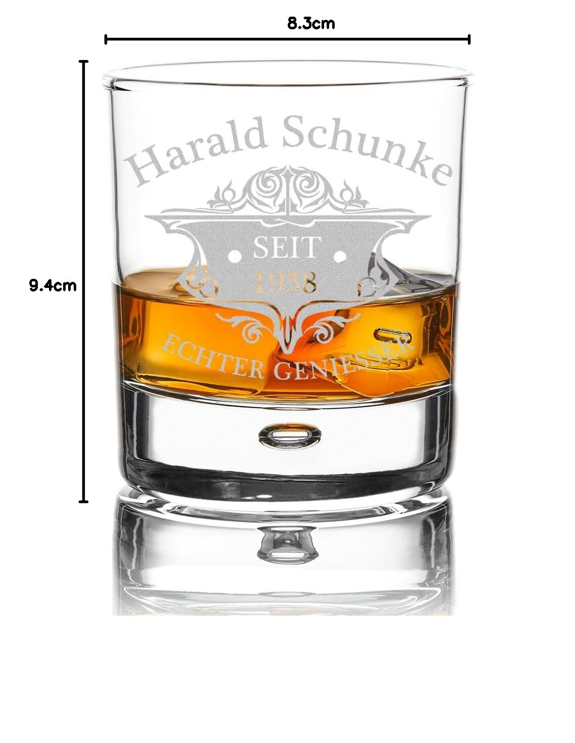 Personalisiertes Whiskyglas Mit Gravur – 315 Ml Tumbler, Wappen-Motiv | Geschenk Für Männer Zum Geburtstag
