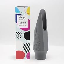 Syos Tenor Saxophone Mouthpiece Smoky Model, 8 Tip Opening, Anthracite Gray - Warm Dark Sound, Wide Full Tone, Low Rollover Baffle, Easy Response, Perfect for Jazz & Soul, Made in France