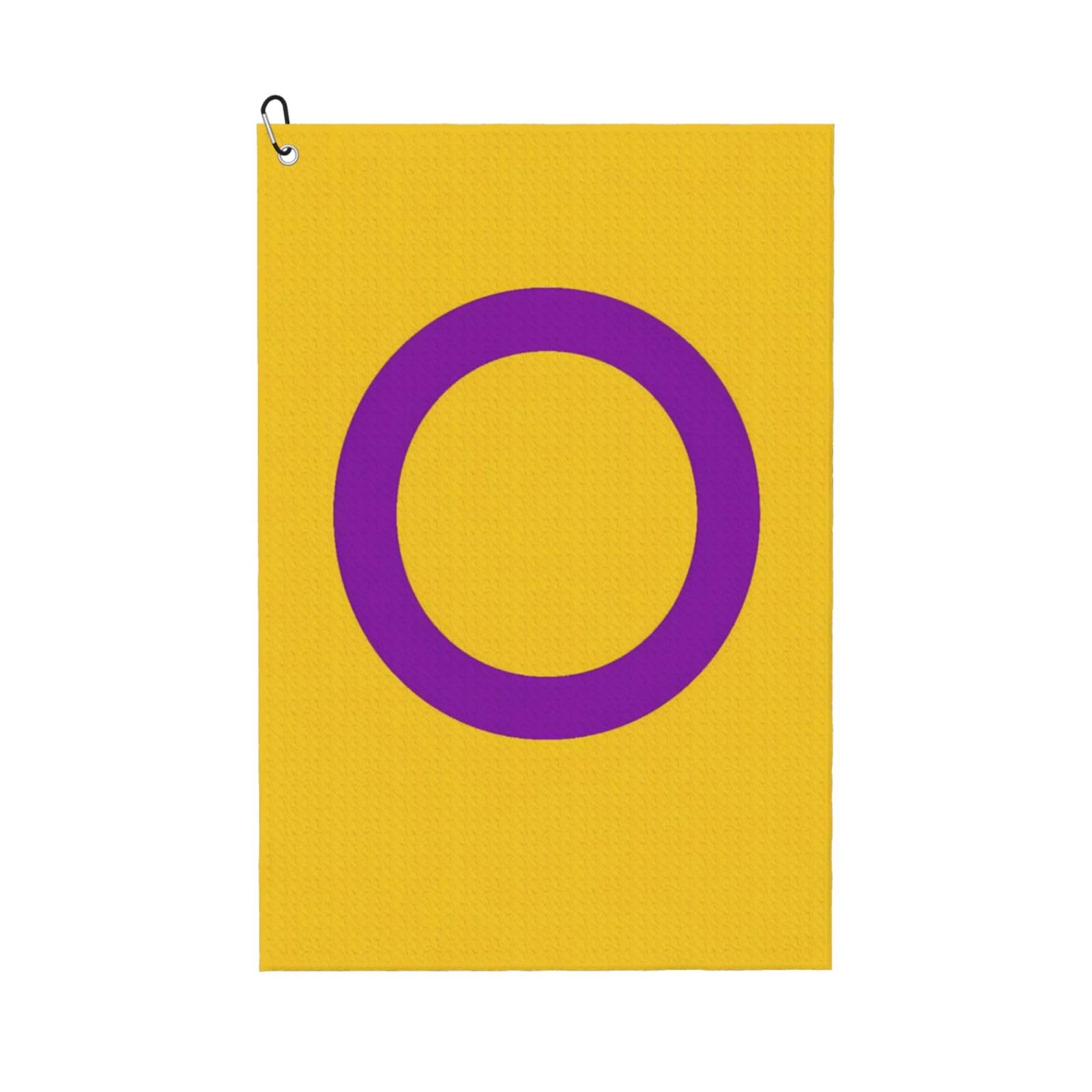 BSDFGSDD LGBT Pride Flag Intersex Golf Towel 24 x 16 inches