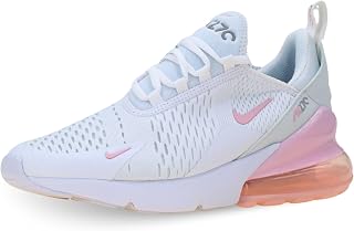 Air Max 270 Big Kids' Shoes (943345-122, White/Light Smoke Grey/Pink Foam)