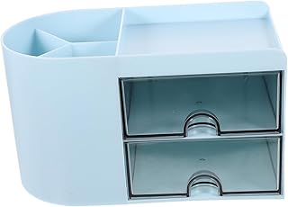 BCOATH Cute Desk Pen Organizer Caesar Pencil Holder Multi-compartment Stationery Storage Box for Office Home School