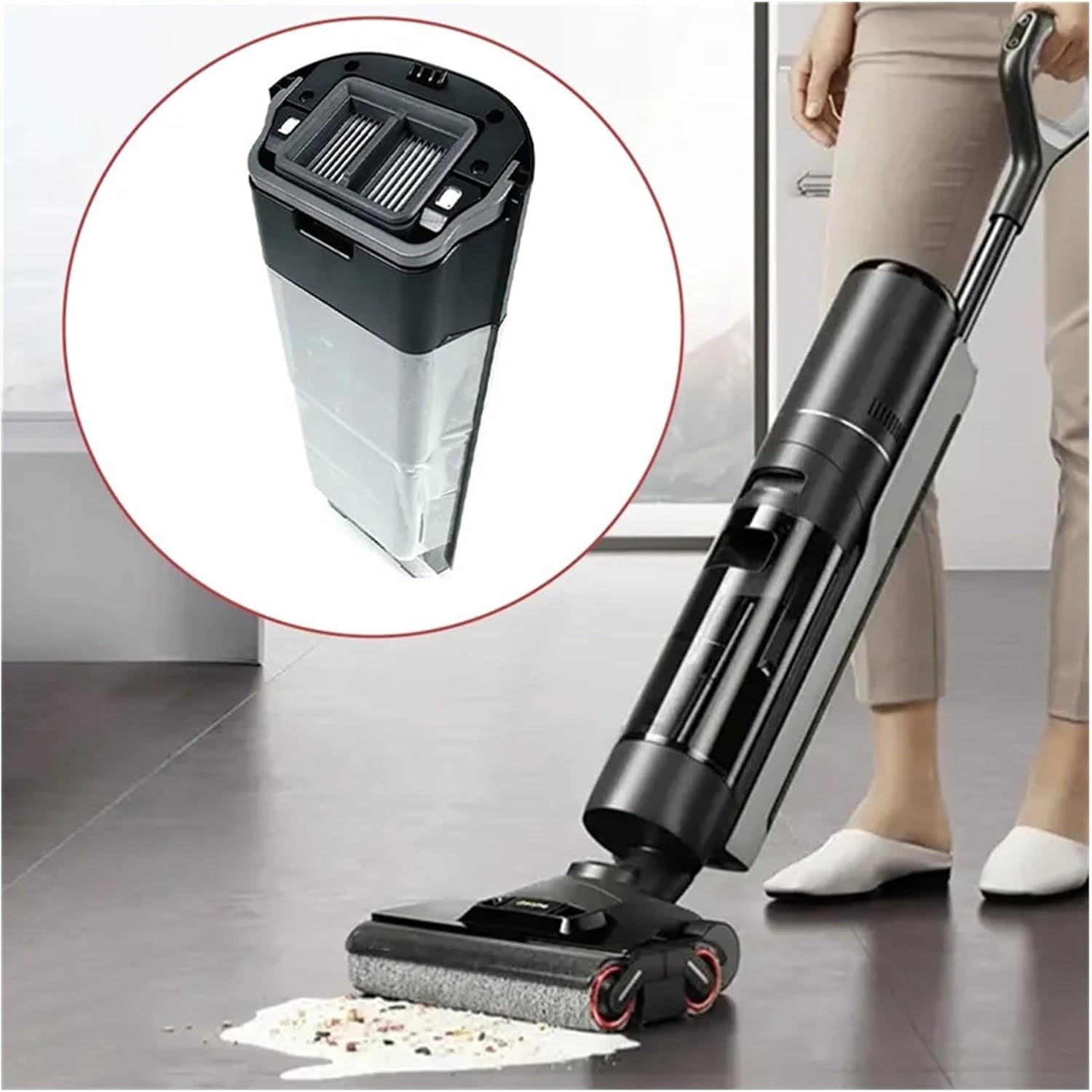 Original Wet And Dry Vacuum Cleaner Wastewater Tank Replacement Accessory. Compatible With Dreame H15 Pro, H15 Pro HEAT