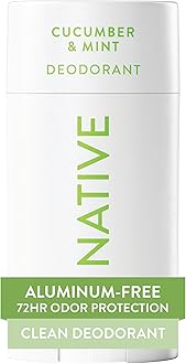 Native Deodorant - Unisex Natural Deodorant Roll On - Vegan, Gluten Free, Cruelty Free - Free Of Aluminum, Parabens & Sulfates - Born In The Usa - Cucumber & Mint,1 Count