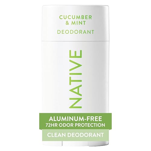Native Deodorant Contains Naturally Derived Ingredients, 72 Hour Odor Control, Deodorant for Women and Men, Aluminum Free, Cucumber & Mint 2.65oz