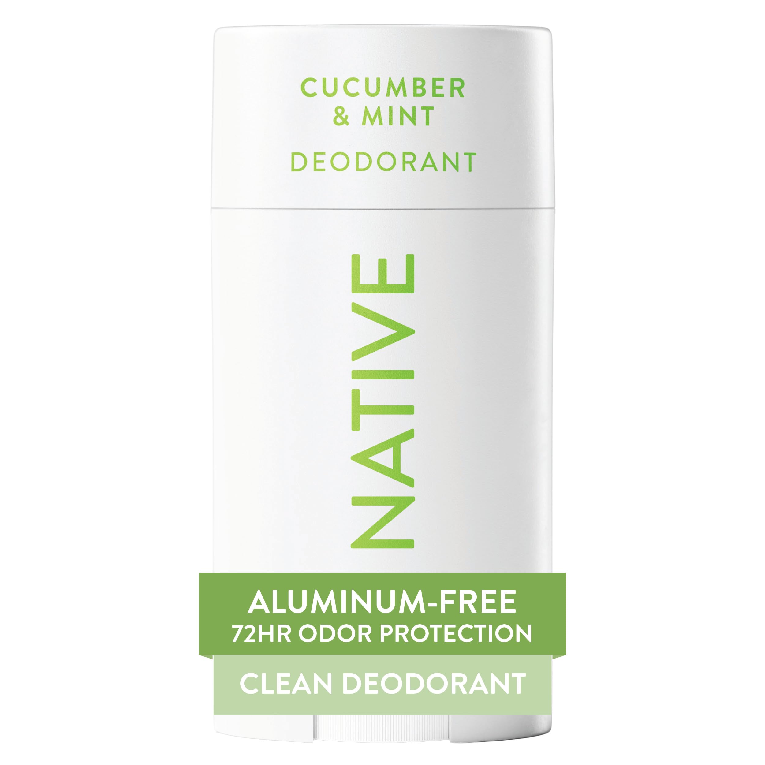 Native (Cucumber & Mint) - Deodorant Natural Deodorant for Women and Men, Aluminium Free with Baking Soda, Probiotics, Coconut Oil and Shea Butter Cucumber & Mint
